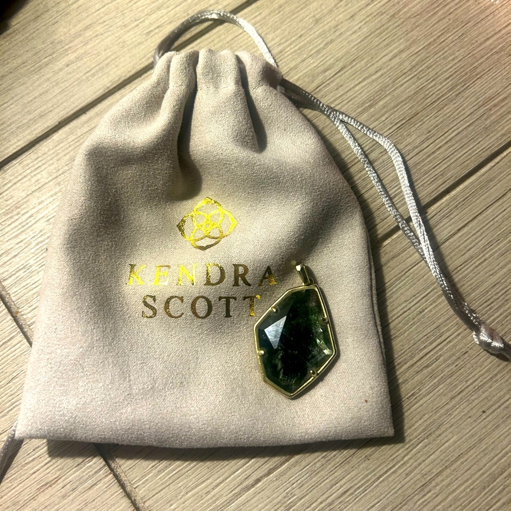 Kendra Scott Pendant STONE ONLY Sage Mica